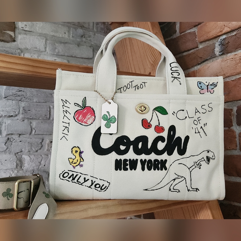 Coach Cargo Tote Sketch Rexy Print